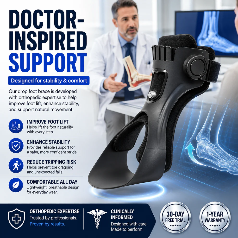 OLORAZ™ Foot Drop Brace – Walk with Confidence Again