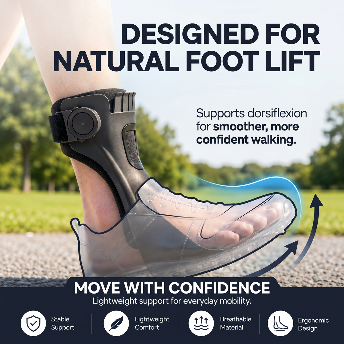 OLORAZ™ Foot Drop Brace – Walk with Confidence Again