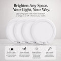 OLORAZ™ Wireless Motion Sensor Ceiling Light – No Wiring, Rechargeable